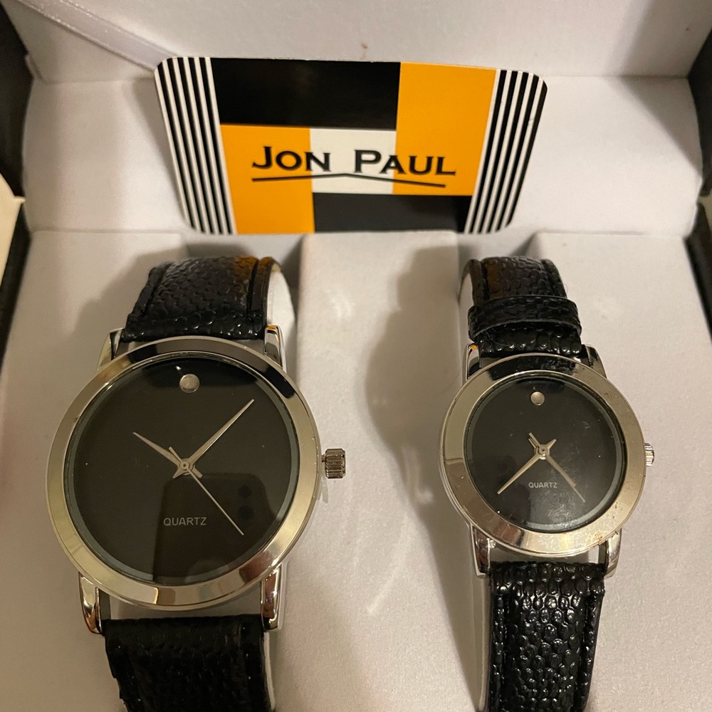 Jon Paul his and hers Quartz watch set